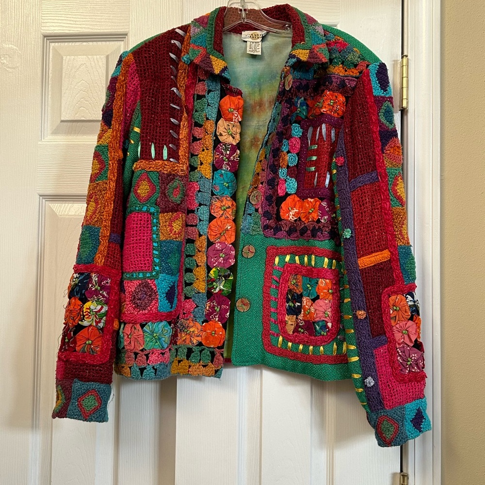 Sandy Starkman Colorful Patchwork Jacket